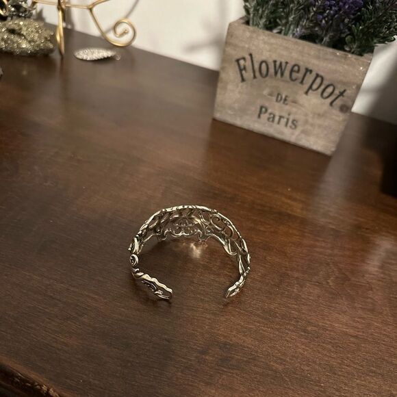 Carolyn Pollack Relios Cuff Bracelet, Sterling Silver Filigree Bracelet - Picture 5 of 6